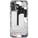 Chasis medio blanco para iPhone 16 Plus con botones de encendido y volumen, repuesto Aftermarket Plus.