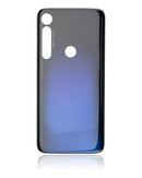 Tapa trasera de cristal azul oscuro para Motorola Moto G8 Plus (XT2019), repuesto para reparación.