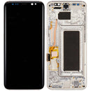 Pantalla OLED Samsung Galaxy S8 Plus Arctic Silver con marco, repuesto para reparación display G955.