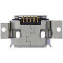 Puerto de carga Micro USB Tipo B de 5 pines y 4 anclajes para soldar, conector de repuesto.
