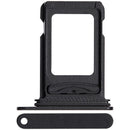 Bandeja dual SIM negra para iPhone 16e/17e, repuesto original Apple para tarjetas SIM.