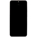 Pantalla OLED Samsung Galaxy S24 5G usada, color Marble Grey, con marco para reparación de display.