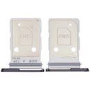 Bandeja dual SIM negra para Samsung Galaxy S26 (SM-S942B), repuesto original para porta SIM.