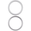 Paquete de 10 aros de bezel blancos para cámara trasera de iPhone 16e/17e A3497 A3500, repuesto.