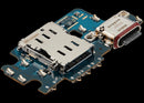 Puerto de carga Samsung Galaxy S25 5G (S931N) coreano, conector y lector SIM, repuesto premium para reparación.