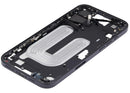 Chasis intermedio negro para iPhone 16 Plus con botones de encendido y volumen, versión EU/Global, Aftermarket Plus.