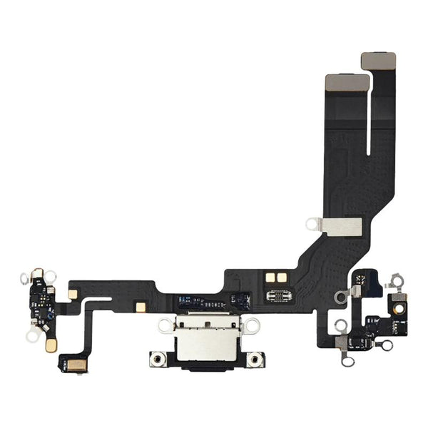 Reparación de puerto de carga original para iPhone 16e en Guatemala, disponible en color negro con garantía.
