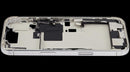 Chasis medio usado iPhone 16 Pro US (A3087) con puerto de carga y pequeñas partes para reparación.