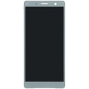 Pantalla original Sony Xperia XZ2 Compact blanco plateado, display LCD y táctil para reparación.