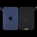 Tapa trasera azul oscuro para iPhone 17 Pro usada, con MagSafe y NFC, ideal para reparación.