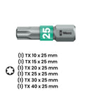 Juego de 39 piezas Wera Tool-Check PLUS 2, con ratchet, puntas y vasos de 1/4 pulgada.