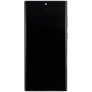 Pantalla hard OLED verde de 120Hz para Samsung Galaxy S22 Ultra 5G con marco, repuesto SM-S908B.
