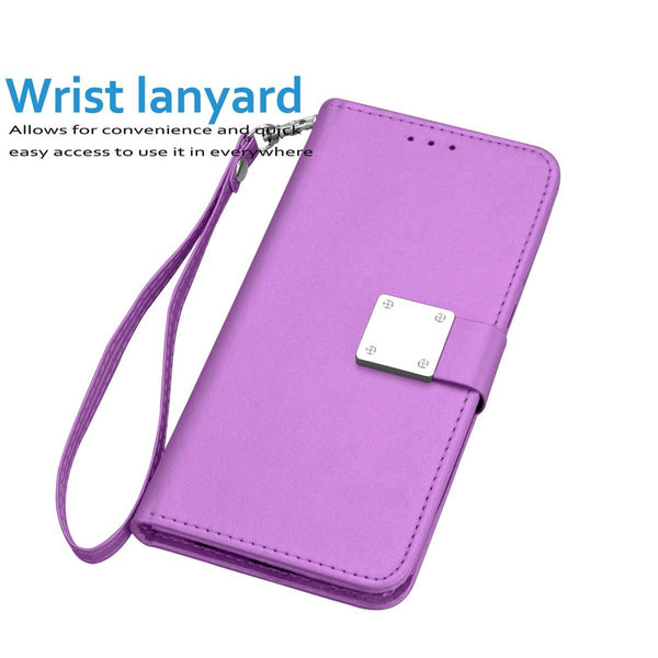 Funda billetera de cuero elegante para iPhone 11 Pro Max en Guatemala, variedad de colores disponibles.