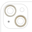Aros de cámara trasera amarillos para iPhone 15 y 15 Plus, paquete de 10 piezas de repuesto.