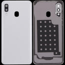 Tapa trasera blanca para Samsung Galaxy A40 (A405) con lente de cámara, repuesto Aftermarket Plus.