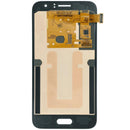 Pantalla LCD dorada original Samsung Galaxy J1 (J120) para reparación de display roto.