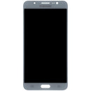 Pantalla original Samsung Galaxy J7 (J710 2016) blanca, display LCD y frente para reparación de pantalla rota.