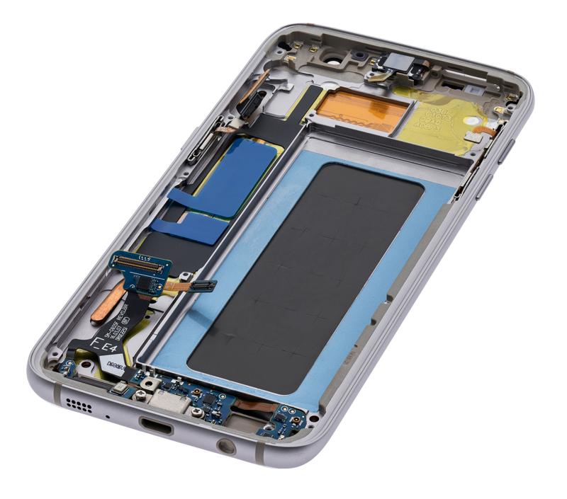 Pantalla OLED con marco para Samsung Galaxy S7 Edge (G935F) (Reacondicionado) Oro Platino