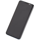 Pantalla OLED Samsung Galaxy S8 Coral Blue Aftermarket Plus con marco, ideal para reparación de pantalla rota.