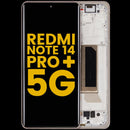 Pantalla OLED refurbished Sand Gold para Xiaomi Redmi Note 14 Pro Plus 5G, lista para reemplazo de display.