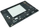 Pantalla LCD negra con marco para Lenovo Tab M10 TB-X505, ideal para reparación de pantalla rota.