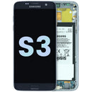 Pantalla original Samsung Galaxy S3 blanca, LCD y display de repuesto para reparación, modelo I9300.