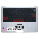 Tapa superior plateada original de MacBook Pro 14" A3438 (2026) con teclado ANSI US.
