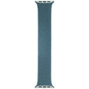 Correa trenzada Solo Loop Lake Green para Apple Watch 44mm, 45mm, 46mm, 49mm, talla 7 mediana. Banda nueva OEM.