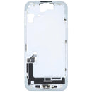 Carcasa iPhone 15 con puerto de carga flex y piezas pequenas (Azul) USADA