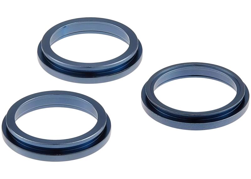 Compra al mayor este set de 3 anillos bisel para cámara trasera en Guatemala para reparaciones de iPhone 12 Pro Max en color Pacific Blue.