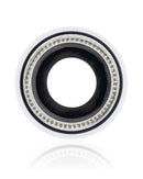 Lente de camara trasera con soporte y borde para iPhone XR (Blanco) (Paquete de 10)