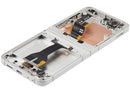 Pantalla OLED interna plateada con marco para Samsung Galaxy Z Flip 7 FE 5G (SM-F761) refurbished.