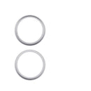 Set de 10 anillos biselados blancos para cámara trasera de iPhone 17, repuesto de lente.