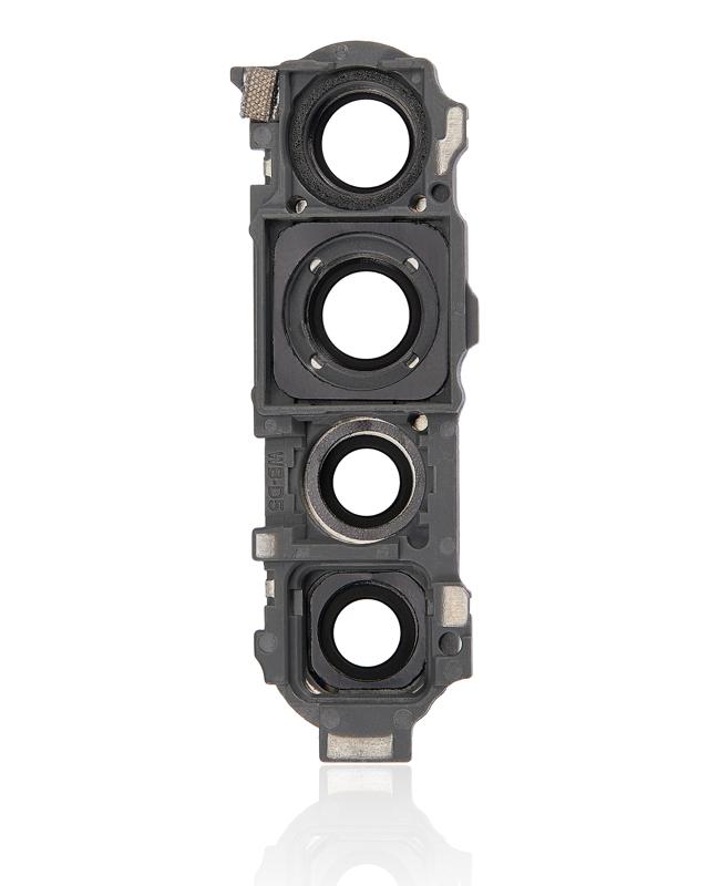 Lente de camara trasera con soporte para Xiaomi Redmi Note 8 (Moonlight White)