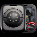 Tapa trasera de aluminio Space Black para Apple Watch Series 8 41mm, repuesto para reparación.