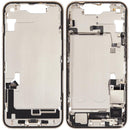Carcasa media con puerto de carga flex y piezas pequenas iPhone 14 (US Version) (Starlight)