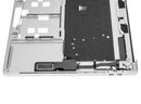 Tapa superior plateada usada con teclado ISO UK para MacBook Pro 15" A1990 (2018-2019), repuesto.