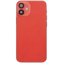 Tapa trasera roja para iPhone 12 mini A2176 con puerto de carga y piezas pequeñas, repuesto usado.