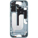 Tapa superior teal para iPhone 16 (US Version) con botones de encendido y volumen, repuesto Aftermarket Plus.
