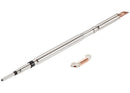Set de 12 puntas de cautín C210 tipo cuchilla con cable flex para soldadura de precisión.