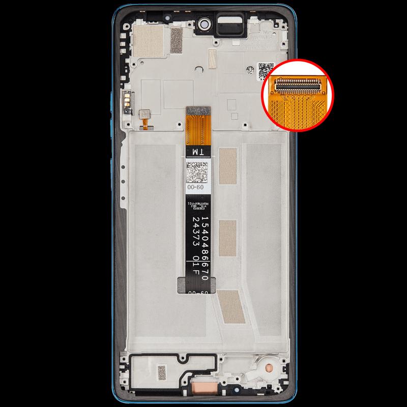 Reparación de pantalla Motorola Moto G75 5G en Guatemala, pantalla LCD en color Aqua Blue.