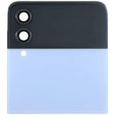 Pantalla exterior OLED Samsung Galaxy Z Flip 3 5G usada, azul, repuesto OEM pull Grade B/C.