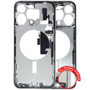 Chasis medio titanio blanco usado para iPhone 15 Pro Max, con puerto de carga, A2849, repuesto.