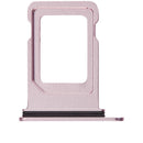 Bandeja SIM individual rosa suave para iPhone 17e, repuesto original Apple para cambio de tarjeta SIM.