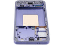 Pantalla OLED Samsung Galaxy S24 5G Cobalt Violet con marco, repuesto para reparación de display roto.