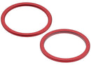 Aro de cámara trasera rojo para iPhone 11, 12 o 12 Mini, repuesto para reparación.