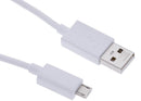 Cable de datos MicroUSB original para Motorola Moto (Blanco)