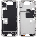 Tapa superior blanca de titanio para iPhone 16 Pro, versión US, con botones de encendido/volumen. Repuesto A3083.