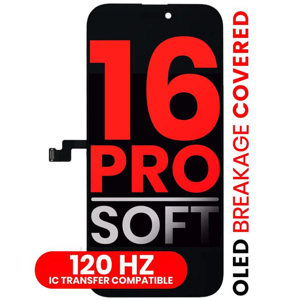 Encuentra repuestos de pantalla OLED Aftermarket Pro XO7 Soft 120HZ para iPhone 16 Pro en Guatemala, garantizados por taller autorizado.