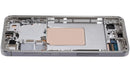 Pantalla OLED Samsung Galaxy S24 5G usada, color Marble Grey, con marco para reparación de display.